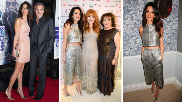 FLOTT STJERNE: Amal Clooney kom uten ektemannen George (t.v) på førjulsfesten i London, men kastet masse glans også uten Hollywood-stjernen. Hun koste seg med vertinne Charlotte Tilbury (midten) og moren sin Baria Alamuddin. Foto: Splash News/ NTB Scanpix FLOTT STJERNE: Amal Clooney kom uten ektemannen George (t.v) på førjulsfesten i London, men kastet masse glans også uten Hollywood-stjernen. Hun koste seg med vertinne Charlotte Tilbury (midten) og moren sin Baria Alamuddin. Foto: Splash News/ NTB Scanpix